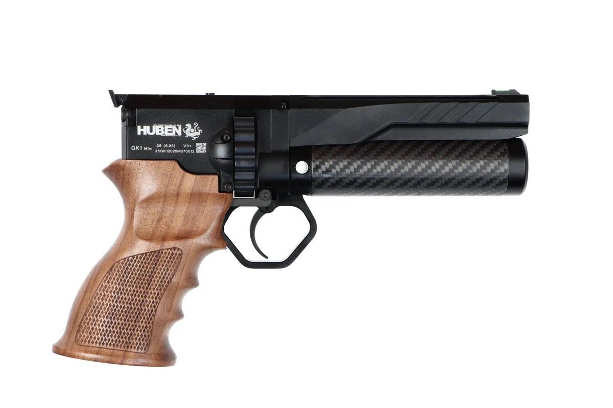 GK1 Mini- Compact  Persluchtpistool /   6,35mm  .25 /   17 Schots / 300 Bar / ZONDER DEMPER !! -3960-a